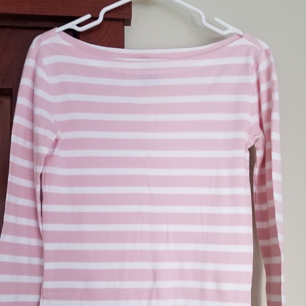 Maternity boat neck long sleeve shirt
